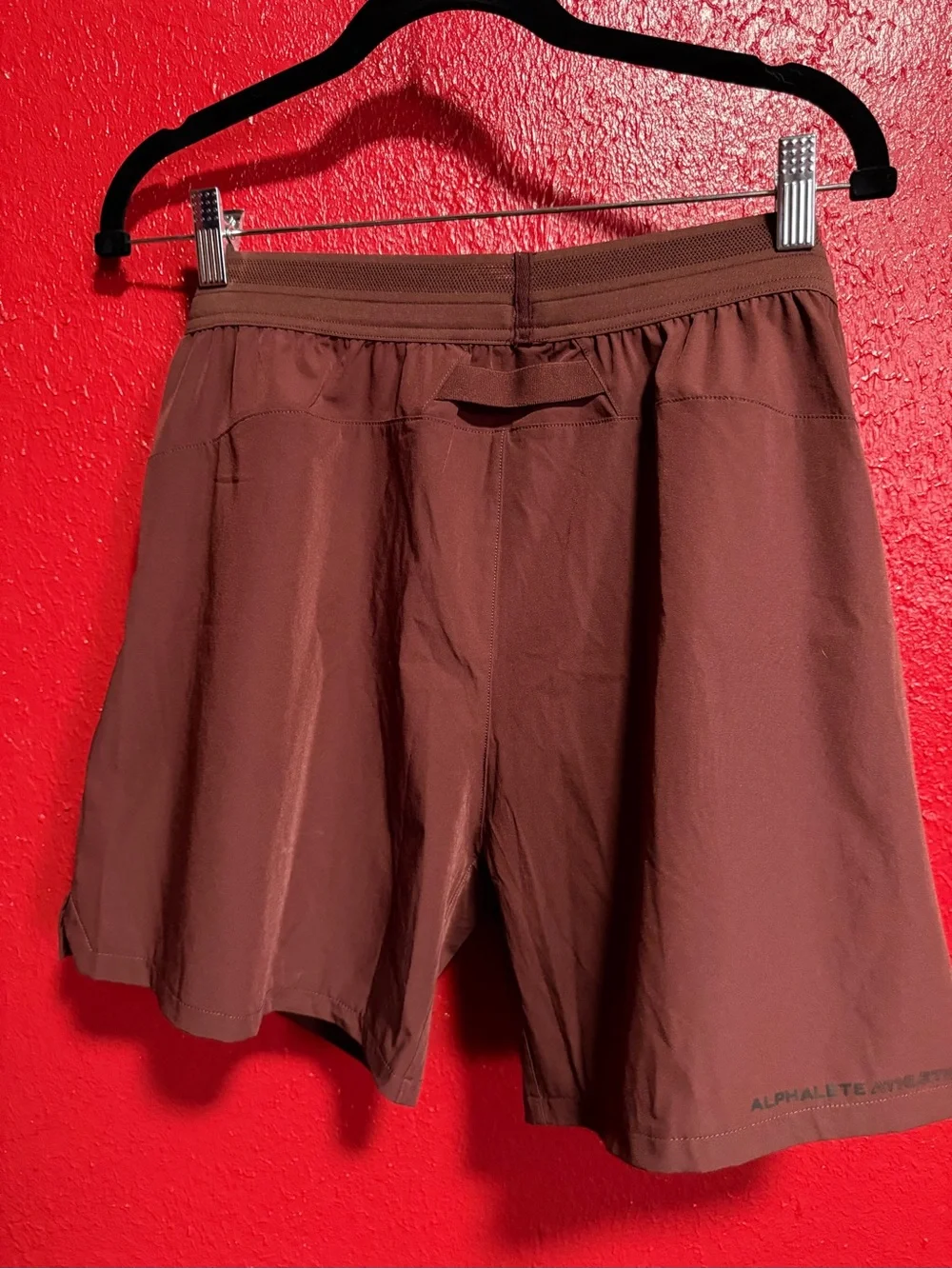 204. NWT Alphalete Men’s Maroon Athletic Shorts